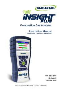 Thumbnail of document Manual - Fyrite INSIGHT Plus Combustion Analyzer
